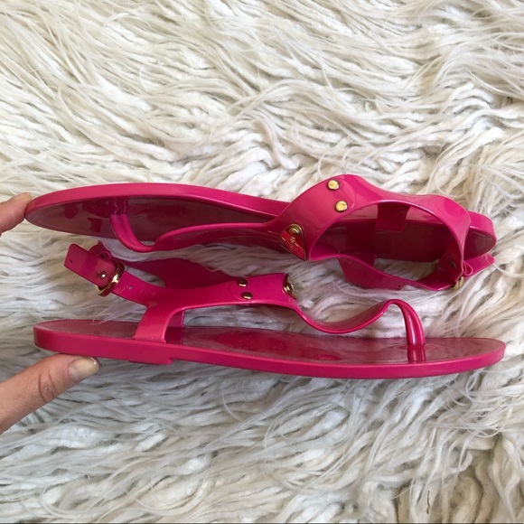 MICHAEL Michael Kors MK Plate Jelly Thong Sandals - Picture 3 of 10
